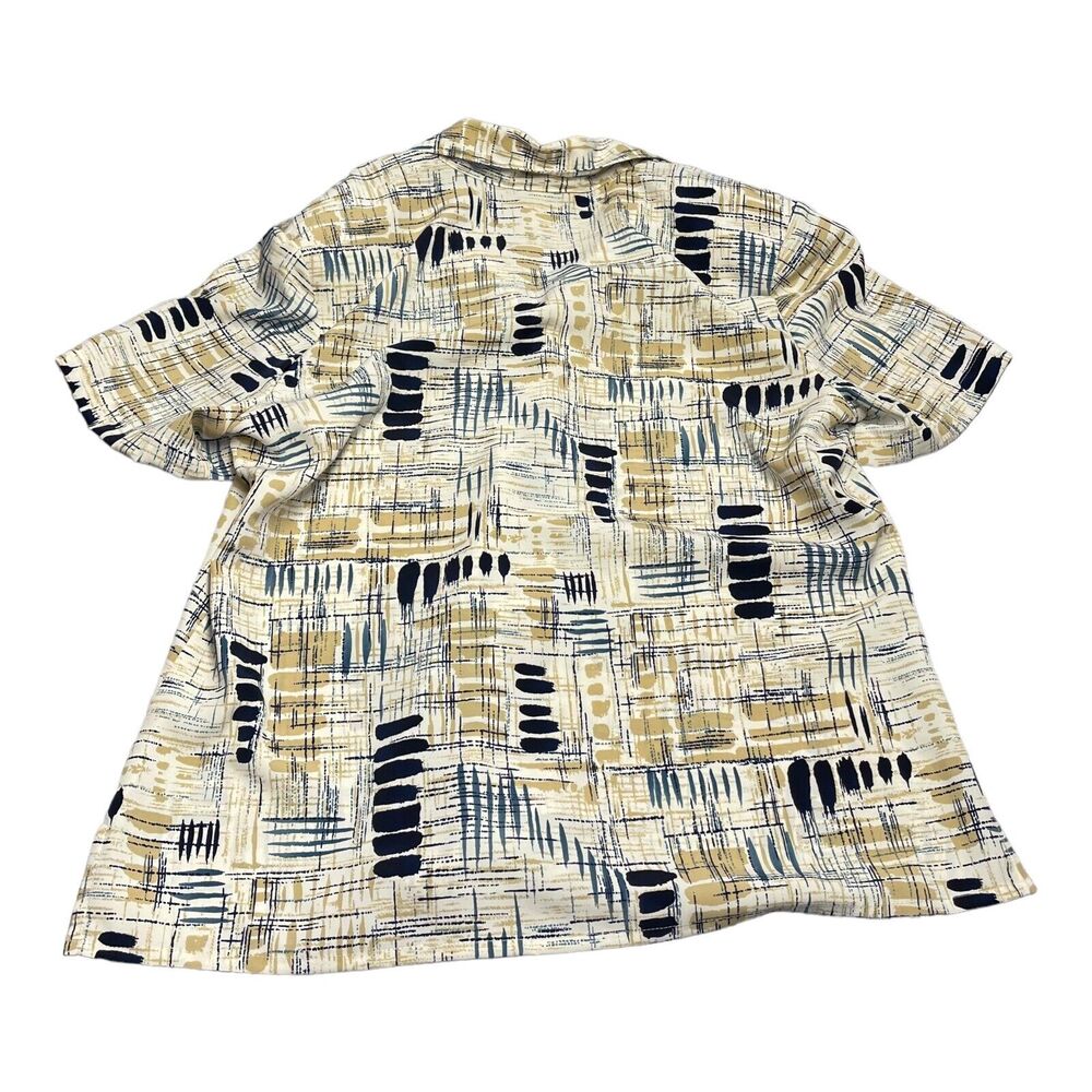 Notations Shirt Womens Medium Petite Multicolor Printed 100% Polyester Button-Up - Picture 5 of 7